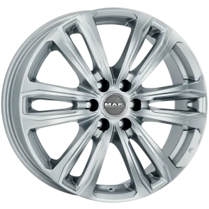 Mak Wheels – SAFARI6 – Silver – 17″x7.5″ 30mm – All weather Wheels – F7570AF6SI30ZN3